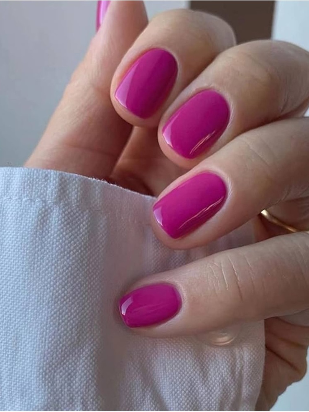 Bright Magenta Manicure